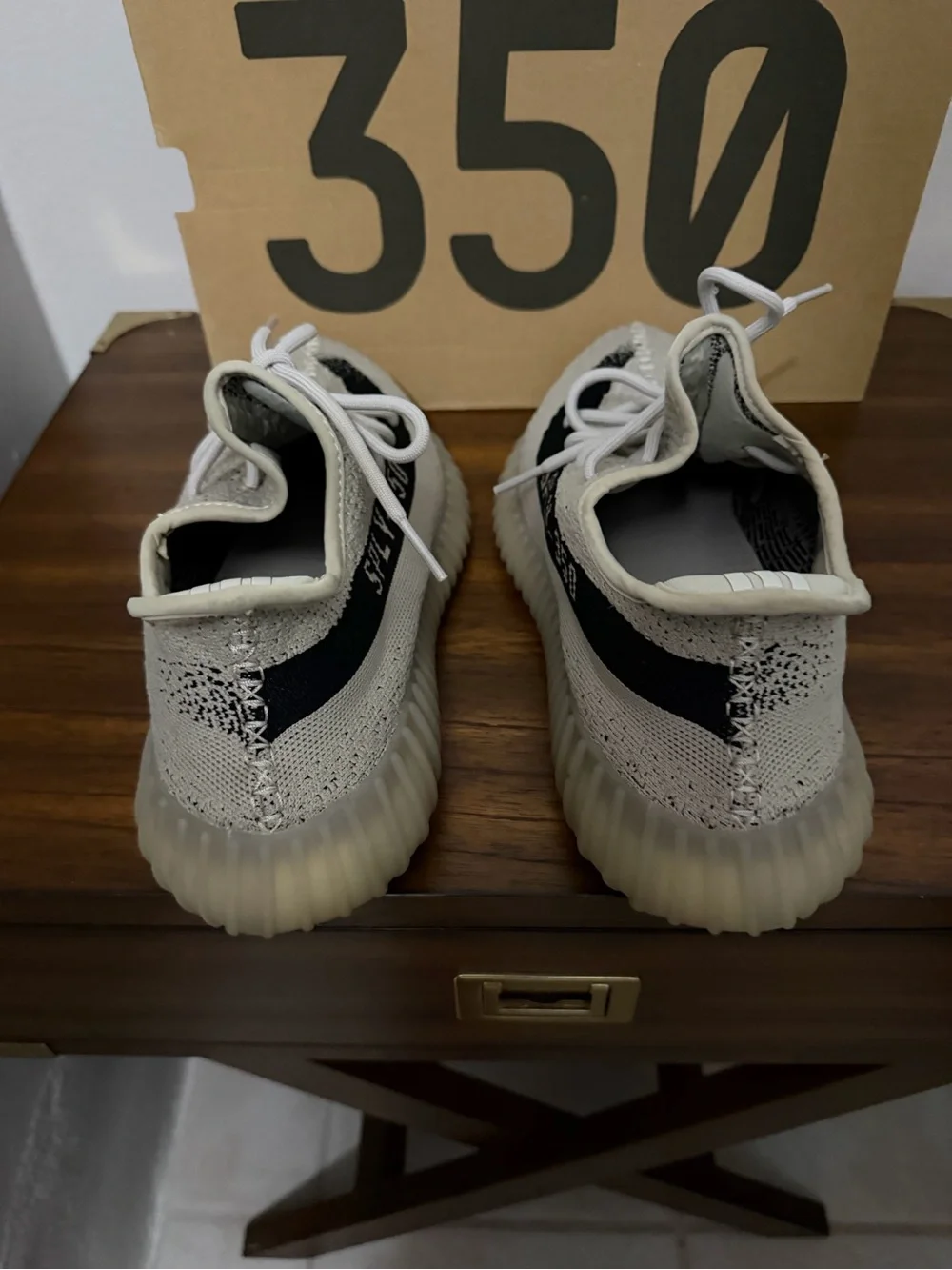 Yeezy Boost 350 V2 slate with Black Stripe